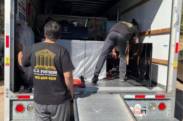 Pantheon Moving crew handling items with white glove care in Kansas City